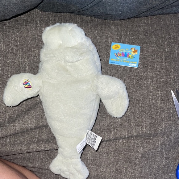 WEBKINZ Ganz MANATEE HM229 Hang/But tag no code stuffed animal plush - Picture 4 of 10
